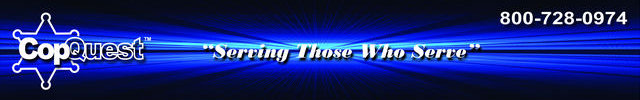 Police equipment from CopQuest (800) 728-0974
