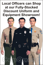 CopQuest Warehouse Showroom in Camarillo, CA