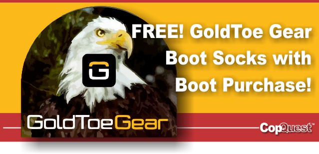 Free GoldToe Combat Boot Socks with Boot Purchase