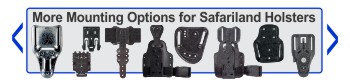 Vesatile mounting options for Safariland Holsters - click for more information