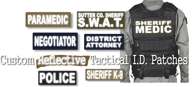 Fast service and low prices on custom reflective identification patches