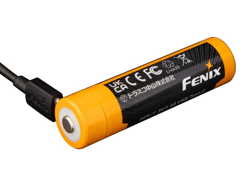 Fenix ARB-L18-4000U 18650 Rechargeable Battery with Built-In USB - Click for larger image Fenix ARB-L18-4000U 18650 Rechargeable Battery with Built-In USB