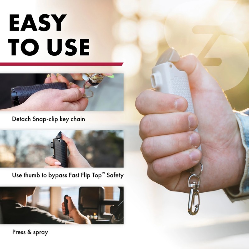 Sabre Safe Escape 3-in-1 Pepper Gel with Seat Belt Cutter and Window Breaker - Click for larger image Sabre Safe Escape 3-in-1 Pepper Gel with Seat Belt Cutter and Window Breaker
