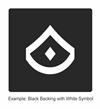 Rank Patches - One Stripe with Rocker and Diamond