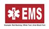EMS Star of Life ID Patches - Various Colors - 4x2